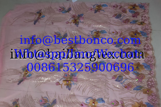 NET fabric with LASER SEQUIN