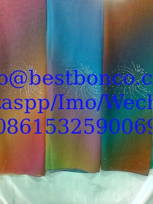 SPUN VOILE EMBROIDERY SEQUIN SCARF