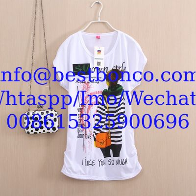 Lady T-shirts OF TWO-SIDE SEWING