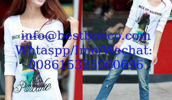 Lady T shirts piece printing