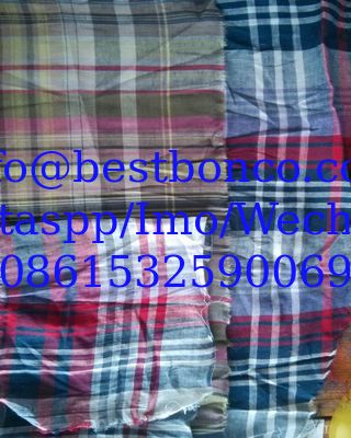 cotton yarn dyed shirting fabric
