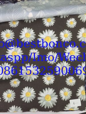 2016 fahsional hot knitting paper transfer printing soft finishing perfect printing effection flower design beauty