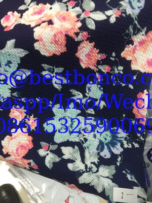 2016 fahsional hot knitting paper transfer printing soft finishing perfect printing effection flower design beauty