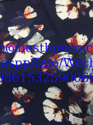 2016 fahsional hot knitting paper transfer printing soft finishing perfect printing effection flower design beauty