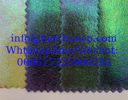 Laser shine light fabric COLORFUL  high quality 4-way spandex