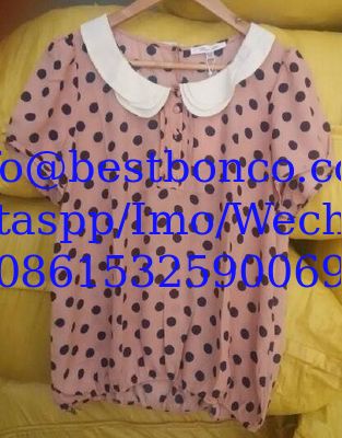 Lady girl chiffon shirts with high quality and soft nice finish