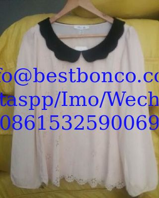 Lady girl chiffon shirts with high quality and soft nice finish