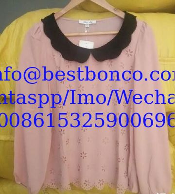 Lady girl chiffon shirts with high quality and soft nice finish