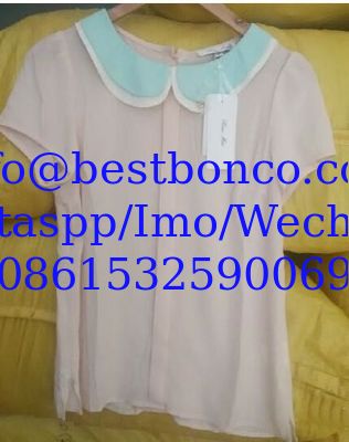 Lady girl chiffon shirts with high quality and soft nice finish