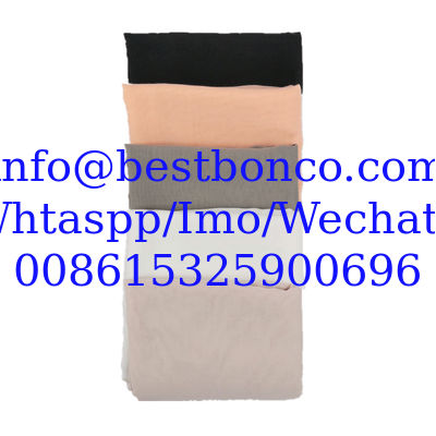 BBTS super high Twisted metallic spun polyester voile fabric for muslim usage white bluishwhite dyeing printing