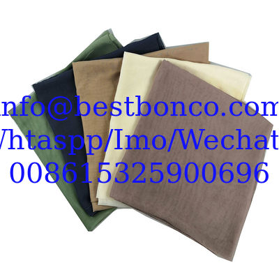BBTS super high Twisted metallic spun polyester voile fabric for muslim usage white bluishwhite dyeing printing