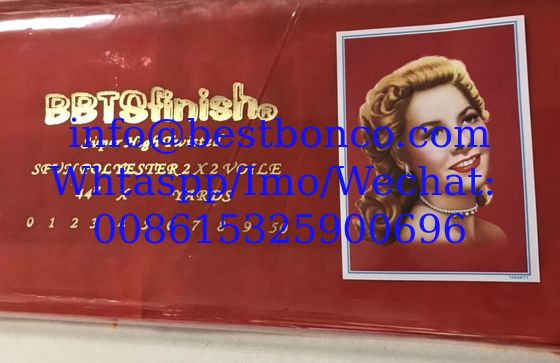 BBTS super high Twisted metallic spun polyester voile fabric for muslim usage white bluishwhite dyeing printing