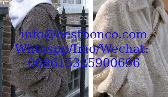 suede bonded faux sheepskin sherpa fabric Fabric