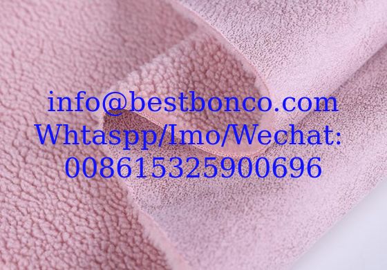 suede bonded faux sheepskin sherpa fabric Fabric high quality