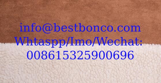 suede bonded faux sheepskin sherpa fabric Fabric high quality