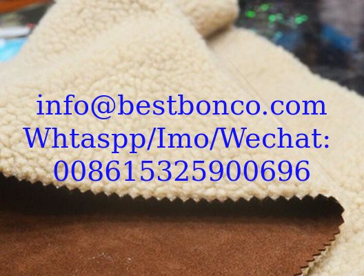 Suede composite cashmere winter warm coat fabric, composite fabric clothing fabric