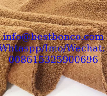 Winter thicken new suede composite lambskin fabric Europe and the United States, Europe and | Rice coat locomotive cloth