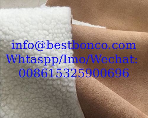 Suede composite cashmere Terry cloth composite fastness good imitation leather fashion cotton shoe jacket fabric