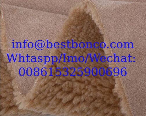 Suede composite cashmere Terry cloth composite fastness good imitation leather fashion cotton shoe jacket fabric