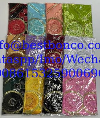high quality Voile fabrics embroidery sudan robe swiss hijab scarf for muslim women