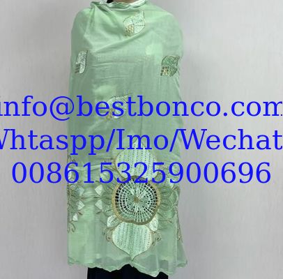high quality Voile fabrics embroidery sudan robe swiss hijab scarf for muslim women