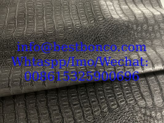 PU LEATHER EMBOSS SHINE SNAKE DESING FABRIC HIGH QUALITY