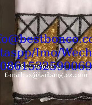 Africa Emma Sudanese Arabia Scarf Turban embroidery white color jacquard hot embroidery