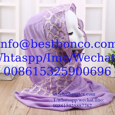 SPUN POLYESTER SCARF/HAJIB