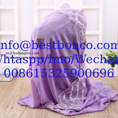 SPUN POLYESTER SCARF/HAJIB