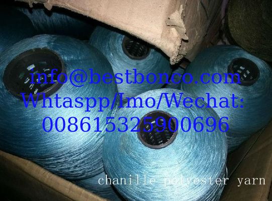 chanille color yarn polyester stocks