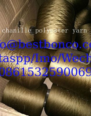 chanille color yarn polyester stocks