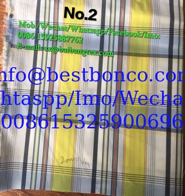 Yarn Dyed check design shirts of pants or boxers fabric cotton spandex high quality