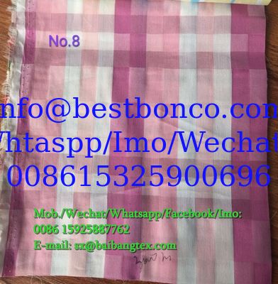Yarn Dyed check design shirts of pants or boxers fabric cotton spandex high quality