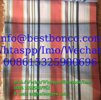 Yarn Dyed check design shirts of pants or boxers fabric cotton spandex high quality