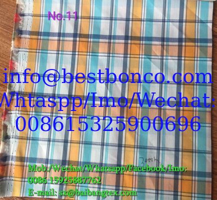 Yarn Dyed check design shirts of pants or boxers fabric cotton spandex high quality