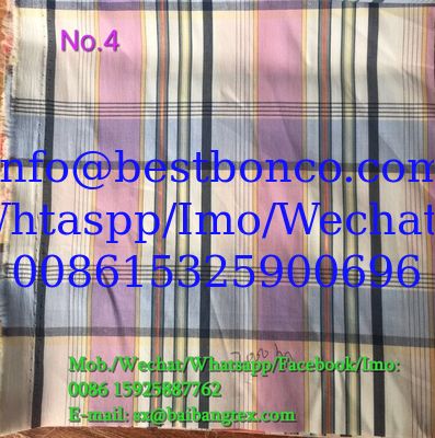 Yarn Dyed check design shirts of pants or boxers fabric cotton spandex high quality