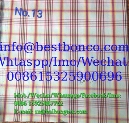 Yarn Dyed check design shirts of pants or boxers fabric cotton spandex high quality