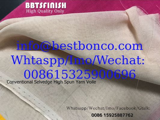 BBTSFINISH High twisted spun full voile 44 inch Plain dyed fabric used for muslim scarf, shawel, head cover
