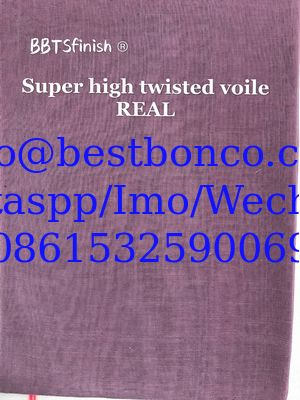 MADE IN JAPAN SPUN POLYESTER HIGH TWISTED FULL VOILE 44"
