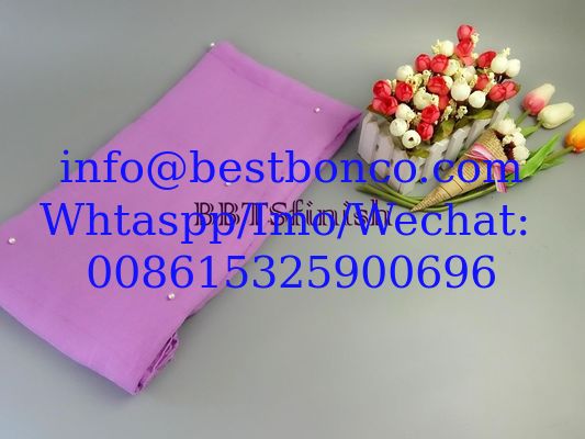 Spun Polyester Voile Super High Twisted --- BBTSfinish Brand scarf and fabric supplying
