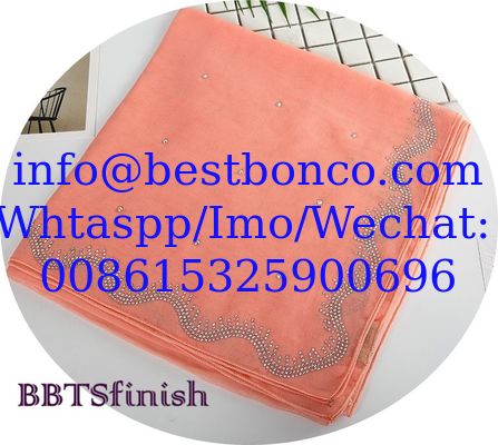 Spun Polyester Voile Super High Twisted --- BBTSfinish Brand scarf and fabric supplying