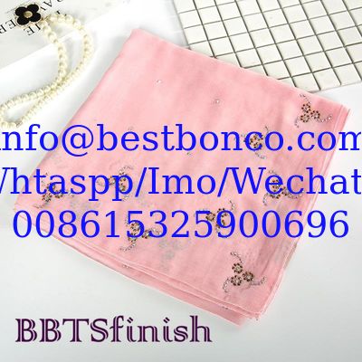 Spun Polyester Voile Super High Twisted --- BBTSfinish Brand scarf and fabric supplying