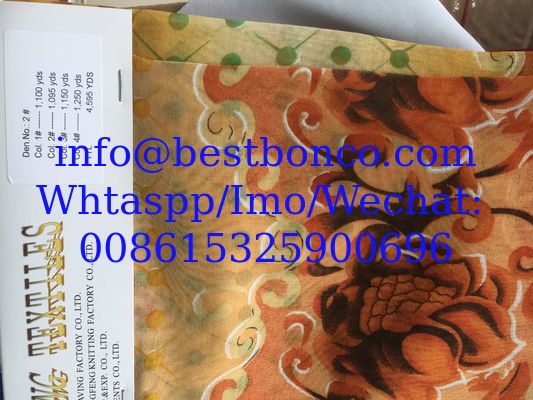 High twisted Spun Voile 2Z/2S full twisted NON-HAIR technology Spun polyester voile fabric for muslim scarf embroidery