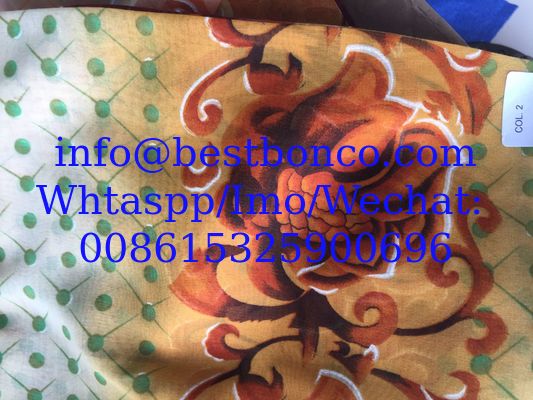 Spun polyester Voile Super High twisted full voile ---  "BBTSfinish®" creen printing 58/60"