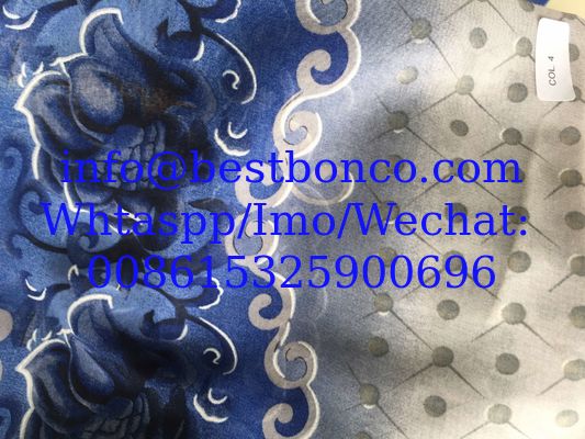 Spun polyester Voile Super High twisted full voile ---  "BBTSfinish®" creen printing 58/60"
