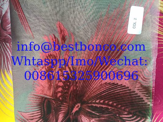 Spun polyester Voile Super High twisted full voile ---  "BBTSfinish®" creen printing 58/60"