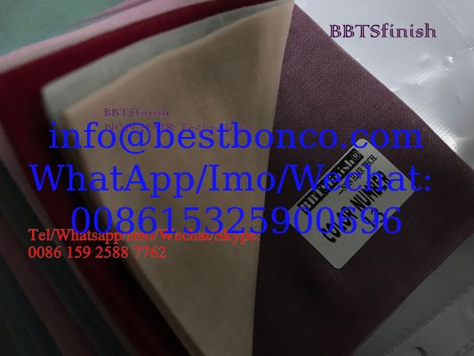 Super High-twisted spun polyester full voile 2 X2 non-hair technology by BBTSfinish® production development
