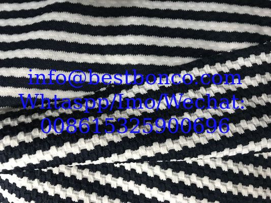 Cationic Yarn check strips design fashion knitting fabric