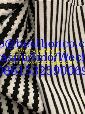 3D jacquad design dot/strip/check knitting fabric fashion and traditional designer producing