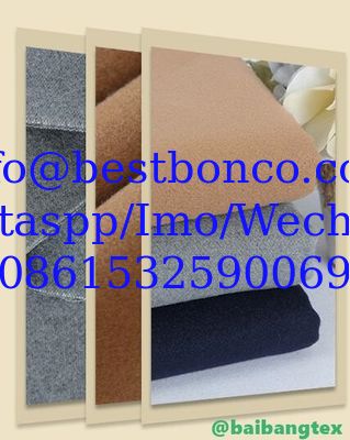 100% polyester melton woolen fabric warm for winter stock lots
